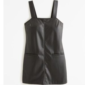 AMBERCROMBIE VEGAN LEATHER DRESS BLACK